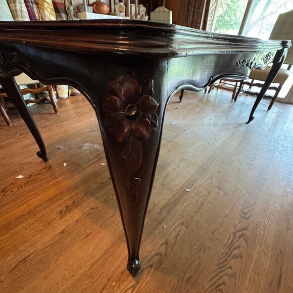 Vintage Inlay Table French Country Dining Table or Desk French Provencial - Picture 3 of 9